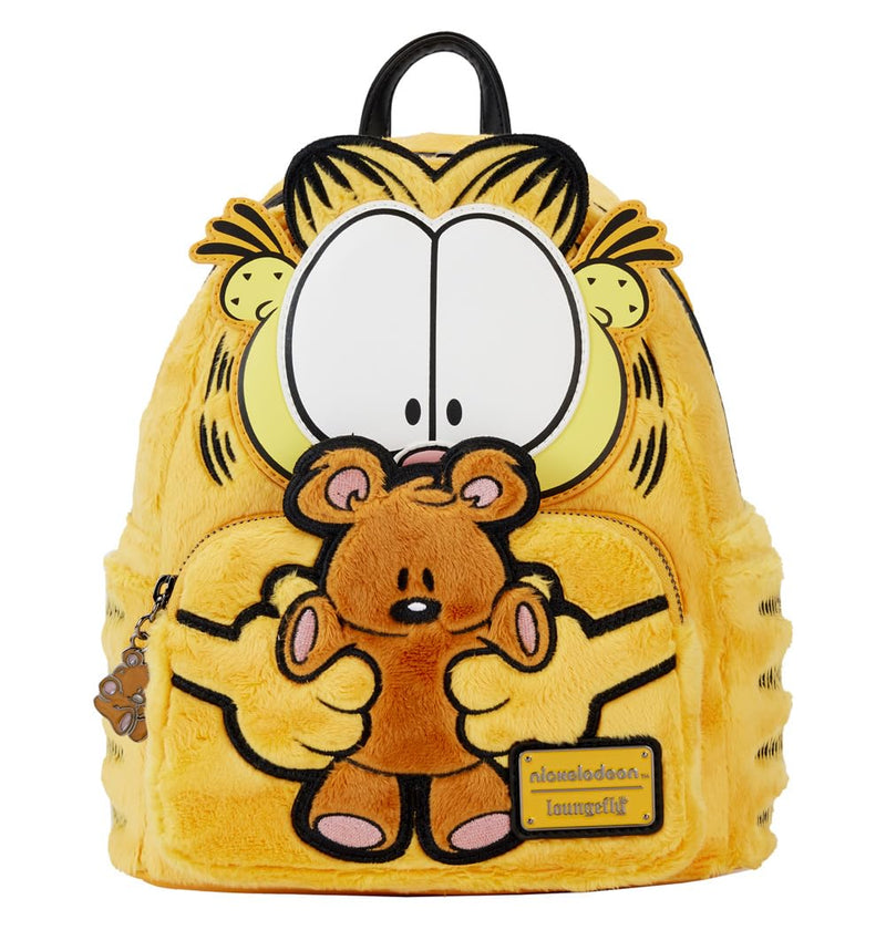 Loungefly Garfield and Pooky Plush Mini Backpack, Black