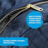 Quilted Backpack with Gold Trim by Cookies Clothing