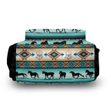 Navajo Horse Backpacks for Girls Boys Kids Aztec Backpack Tribal Print Bookbag Back to School Gifts Bag 2nd 3rd 4th 5th 6th Grade