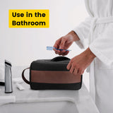 Vorspack Toiletry Bag for Men - Water Resistant Travel Bag for Toiletries, Accessories, Travel Essentials, Gifts - Black