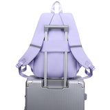abshoo Big Student Laptop Backpack For College Women Middle High School Teen Girls Bookbag Travel Daypack (Purple)