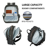 KROSER Laptop Backpack Large Computer Backpack Fits up to 17.3 Inch Laptop with USB Charging Port Water-Repellent Travel Backpack Casual Daypack for Business/College/Women/Men-Charcoal Black