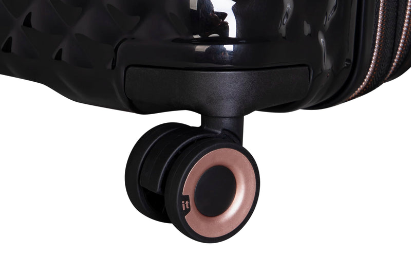 It Luggage Glitzy 31" Hardside Checked 8 Wheel Expandable Spinner, Black