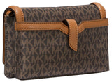 Michael Kors Women's Jet Set Small Phone Crossbody Bag, Gold-Tone Hardware/Brown/Acorn