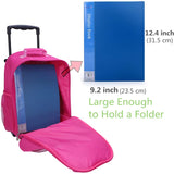 yodo Zoo 3-Way Kids Suitcase Luggage or Toddler Rolling Backpack with wheels, Medium Owl