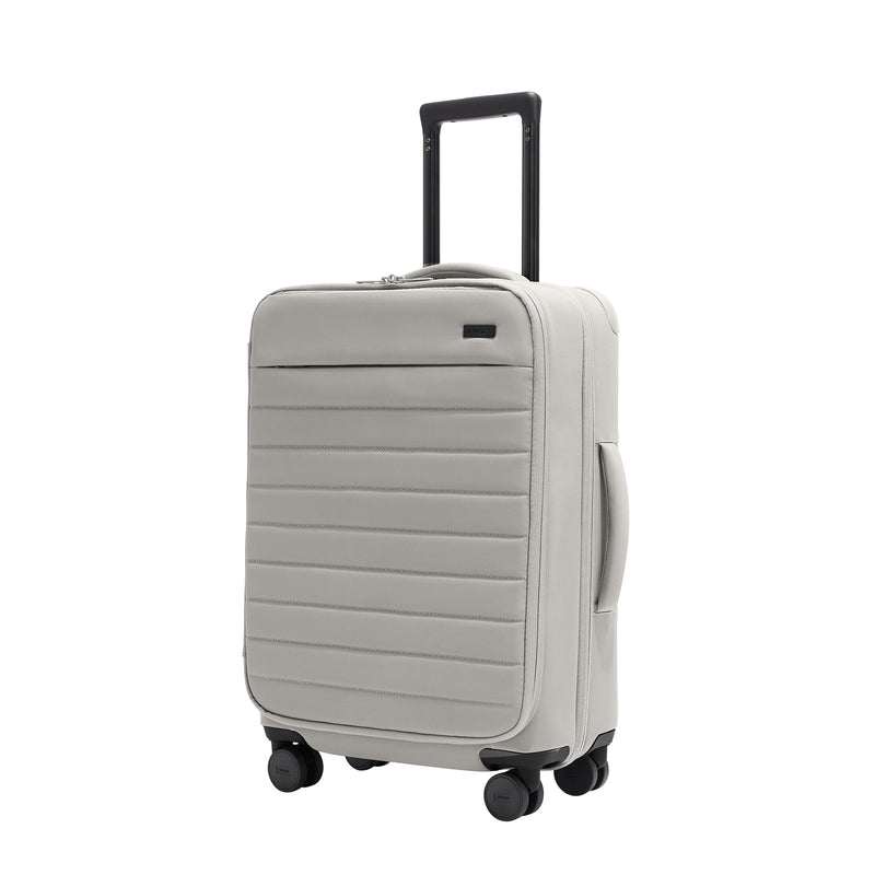 Away Softside Bigger Carry-On Suitcase, 23 Inch Expandable High-Strength Nylon Luggage With Spinner Wheels, Meets Requirements for Most Major Airlines, Cloud Gray