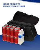 KEMIMOTO Synthetic Leather Motorcycle Saddlebag for Street Glide Electra Glide Touring Model, Universal 34L, Black