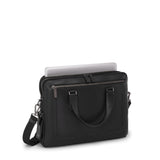 TUMI Men's Sycamore Slim Briefcase, Black Bombe, One Size