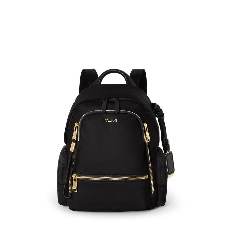 Tumi Women's Celina Small Backpack, Black/Gold, One Size