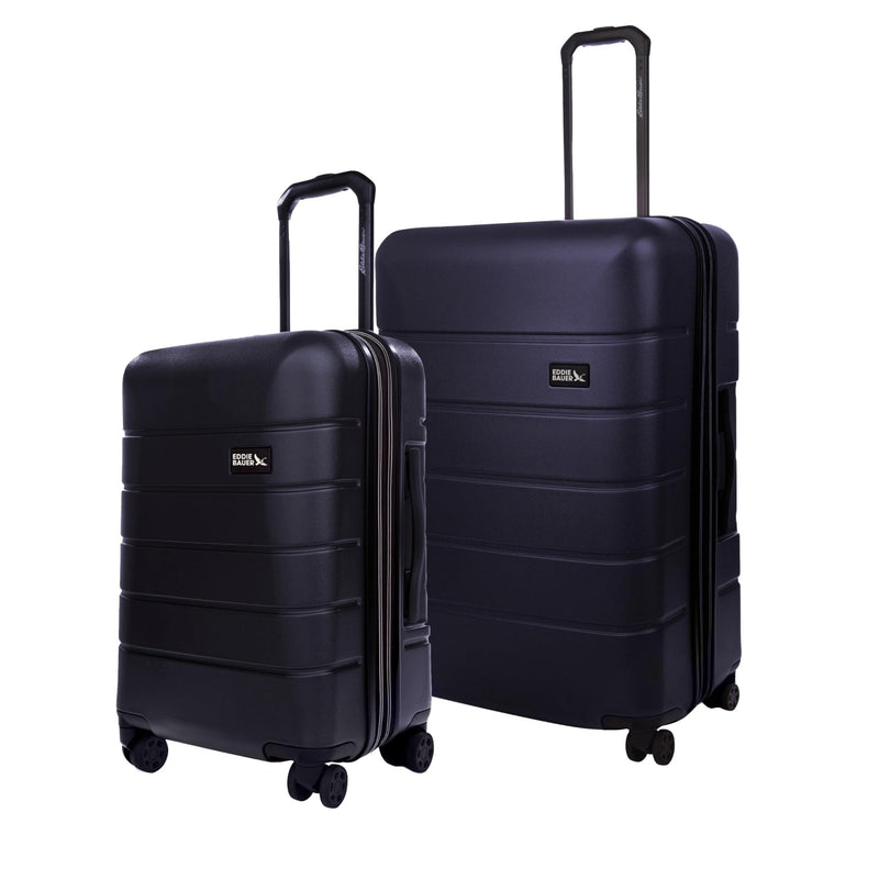 Eddie Bauer Glacier Hardside Spinner Durable PC/ABS Construction 2-Piece Set Suitcase Luggage, Storm