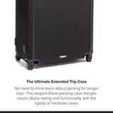 TUMI - Alpha Extended Trip Expandable 4-Wheeled Packing Case - Hybrid Softside and Hardside Checked Bag - Black