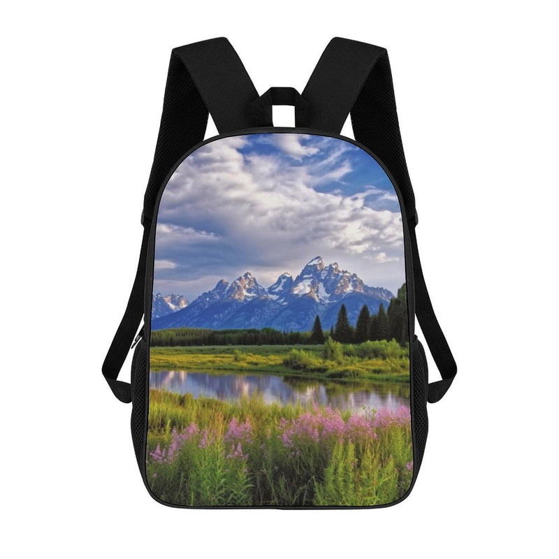 Grand Teton National Park Backpack Laptop Backpackss for Men Travel Hiking Daypack Casual Backpacks 17 Inch