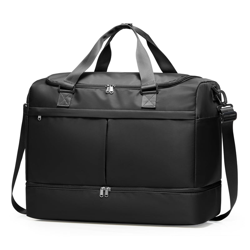 Weekender Bags for Women - 50L Large Travel Duffle Bag with Shoe Compartment - Carry on Overnight Bag for Travel, Weekend Getaway, Gym, Hospital