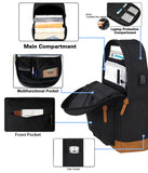 KOPHLY Large Travel Laptop Backpack with USB Charging Port for Men and Women, Classic School Backpack for Boys and Girls, Work Bag(18Inches/Black)