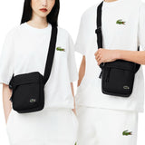 Lacoste Unisex Neocroc Crossbody Bag, Black, One Size