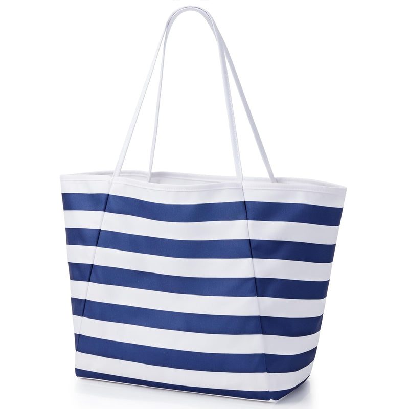 KALIDI Beach Tote Bag for Women Large Waterproof Sandproof Shoulder Handbag Packable Grocery Bag Casual Hobo Purse for Beach Picnic Vacation Essentials