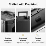 LEVEL8 Gibraltar Aluminum Carry on Luggage 20" Bundle with Laptop Backpack