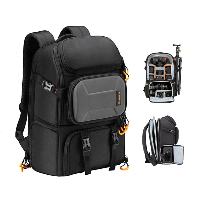 TARION Professional Camera Backpack Large - DSLR Bag with 15.6" Laptop Compartment Tripod Holder Waterproof Raincover Outdoor Hiking Travel for Men Women Photographers - PBL