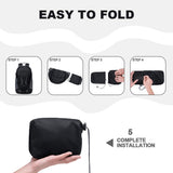 MIYCOO Backpack - Ultra Lightweight Packable Backpack for Travel Camping, Hiking Back Pack Waterproof Foldable Daypack for Men Women Black