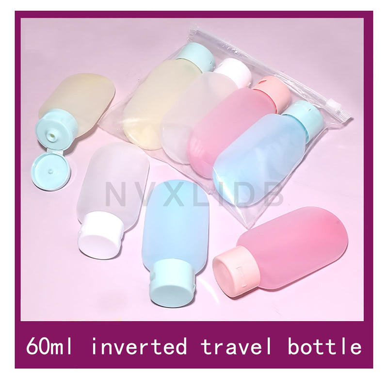 NVXLIDB travel bottle 4-piece set, portable and leak-proof, suitable for shampoo, shower gel, body lotion and conditioner, a must-have for travel