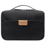 LEVEL8 Travel Toiletry Bag for Women Men, Travel Organizer Water Repellent, Makeup Organizer with Hang Hook for Travel Accessories, Large/Black