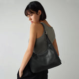 KALIDI Crescent Tote Bag, Women Underarm Handbag Vegan Leather Zipper Shoulder Purse Hobo for Evening Shopping Casual