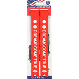 Olympia USA 2-Piece Luggage Tag Set (Red)