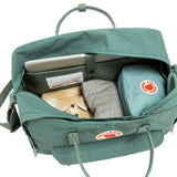 Fjallraven Kanken Weekender Bag, Large Travel Tote and Duffel for Overnight and Everyday Carry, Frost Green