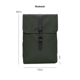 RAINS Rucksack for Men and Women - Waterproof Backpack for Commutes on Bike or Foot (Green)
