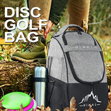 HIMAL HIMAL Disc Golf Bag, 22+ Discs Lightweight Backpack Grey