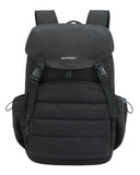 BAGSMART College Laptop Backpack, Large Opening Travel Backpack for Women, Outdoor Backpack for 15.6 Inch Laptop, Black