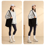 Iioscre Women Corduroy Tote Bag,Tote Bag with Zipper,Large Capacity Casual Shoulder Handbags with Inner Pockets Work