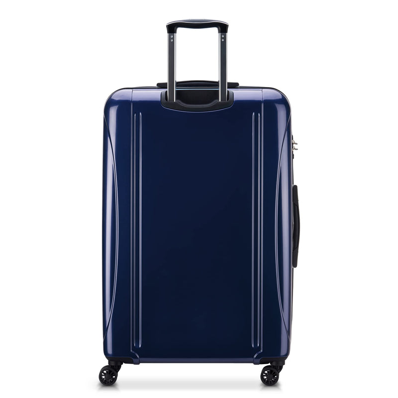 DELSEY PARIS Helium Aero Hardside Expandable Luggage with Spinner Wheels, Blue Cobalt, Checked-Large 28 Inch