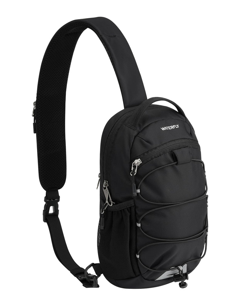 WATERFLY Small Crossbody Sling Bag: RFID Blocking Anti Theft Sling Backpack Chest Bag Travel Hiking Daypack Man Woman