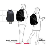 Swissdigital Design Travel Laptop Backpack for Men and Women, Business Backpack with USB Charging Port for Fits 16 Inch Notebook, Blue | SD1670-12