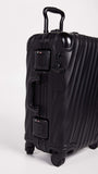 TUMI Men's 19 Degree Aluminum International Carry On Suitcase, Matte Black, One Size