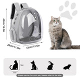 Pet Backpack Carrier,Bubble Backpack Cat Carrier,Pets and Small Dogs,Space Capsule Pet Carrier for Traveling, Walking, Hiking and Outdoor Activities (Gray)
