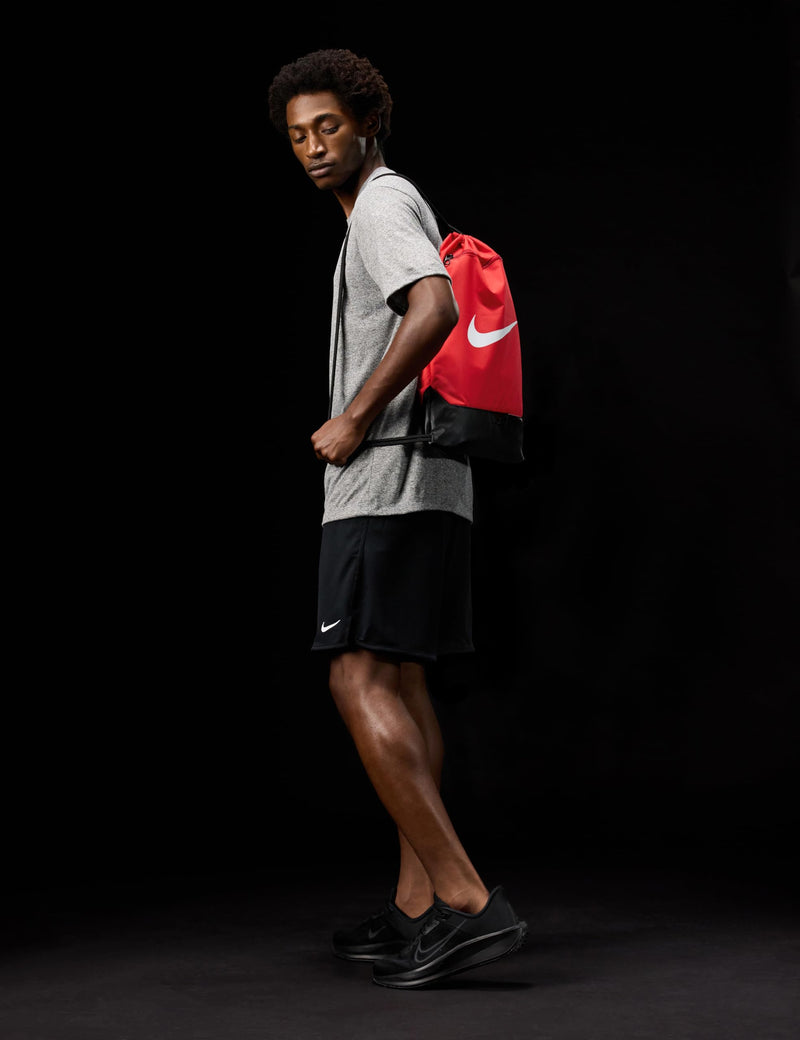 Nike Unisex Brasilia 9.5 Training Gym Sack (18L), University Red/Black/White, MISC