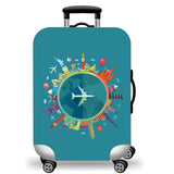 WUJIAONIAO Travel Luggage Cover Baggage Suitcase Cover Protector Skins 18-32 Inch (A15 Go Travel, XL (for 29-32 inch luggage))
