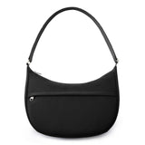 KALIDI Nylon Crescent Bag Medium Casual Shoulder Crossbody Purse with External Pocket for Women Men Travel