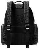 Michael Kors Prescott Large Backpack, Silver-Tone Hardware/Tonal Signature/Black, One Size