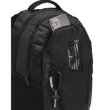 Under Armour Unisex Hustle 6.0 Freedom Backpack, (001) Black/Black/Black, One Size Fits Most