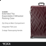 Tumi Unisex 19 Degree Extended Trip Expandable 4-Wheel Wine One Size
