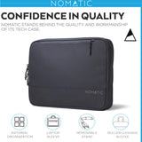 NOMATIC Tech Case: Laptop Protective Case for MacBook Air, iPad Pro, Chromebook Notebook Computer and Chargers, Water Resistance Laptop Computer Bag