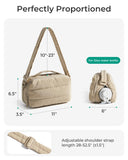 BAGSMART Lightweight Crossbody Bags for Women, Quilted Puffer Shoulder HandBags with Adjustable Strap for Travel