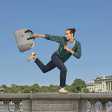 DELSEY Paris Egoa Travel Duffel Bag made from 100% Recycled Materials, Light Gray, 18 Inch