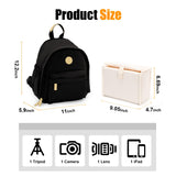 Cwatcun Camera Backpack Bag Small for Women,Fashion DSLR Camera Bag with Tripod Strap Laptop Compartment and Padded Dividers Lightweight Photograhy Cute Backpack Case for Cameras Accessories