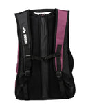 ARENA Unisex Adult Fastpack 3.0 Swimming Athlete Sports Backpack for Swimming Training Gear Gym Bag for Men and Women, 40 Liters, Plum/Neon Pink