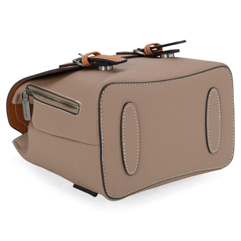 Montana West Small Backpack Purse for Women Vegan Leather Mini Colorblock Womens Backpack Cute Convertible Shoulder Bag