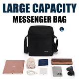 OSOCE Messenger Bag, Crossbody Bag Shoulder Bag for Men Water Resistant Man Bag Man Purse for Business Office, L